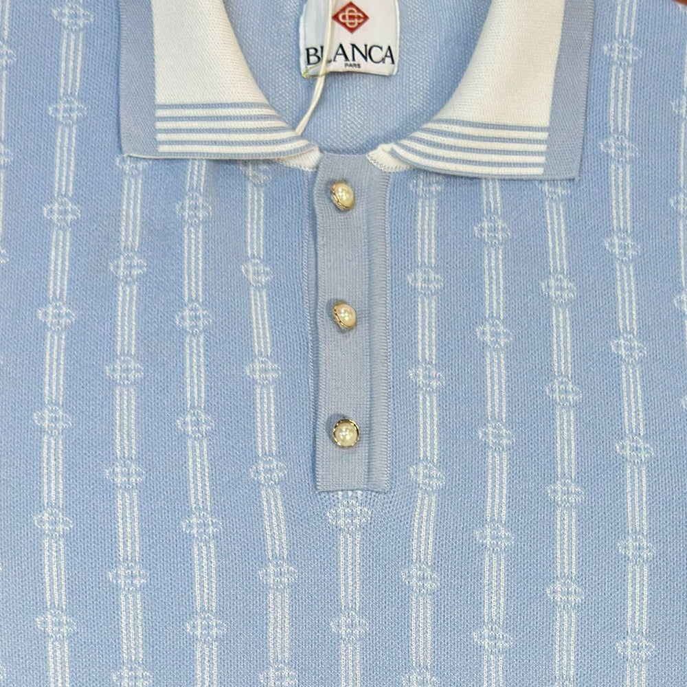 Monogram Knit Polo Shirt