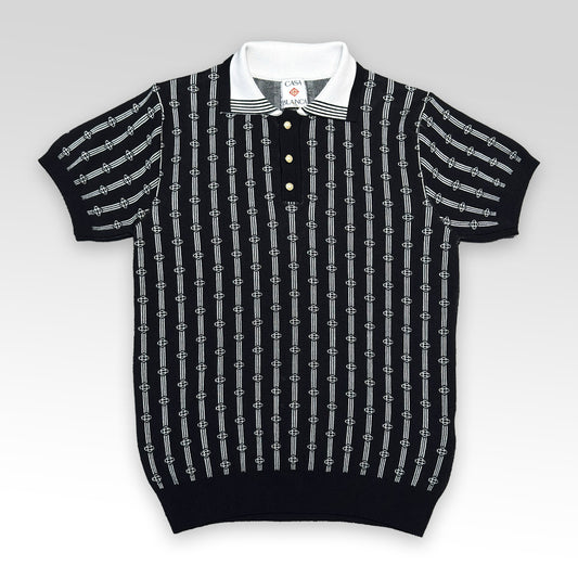 Monogram Knit Polo Shirt