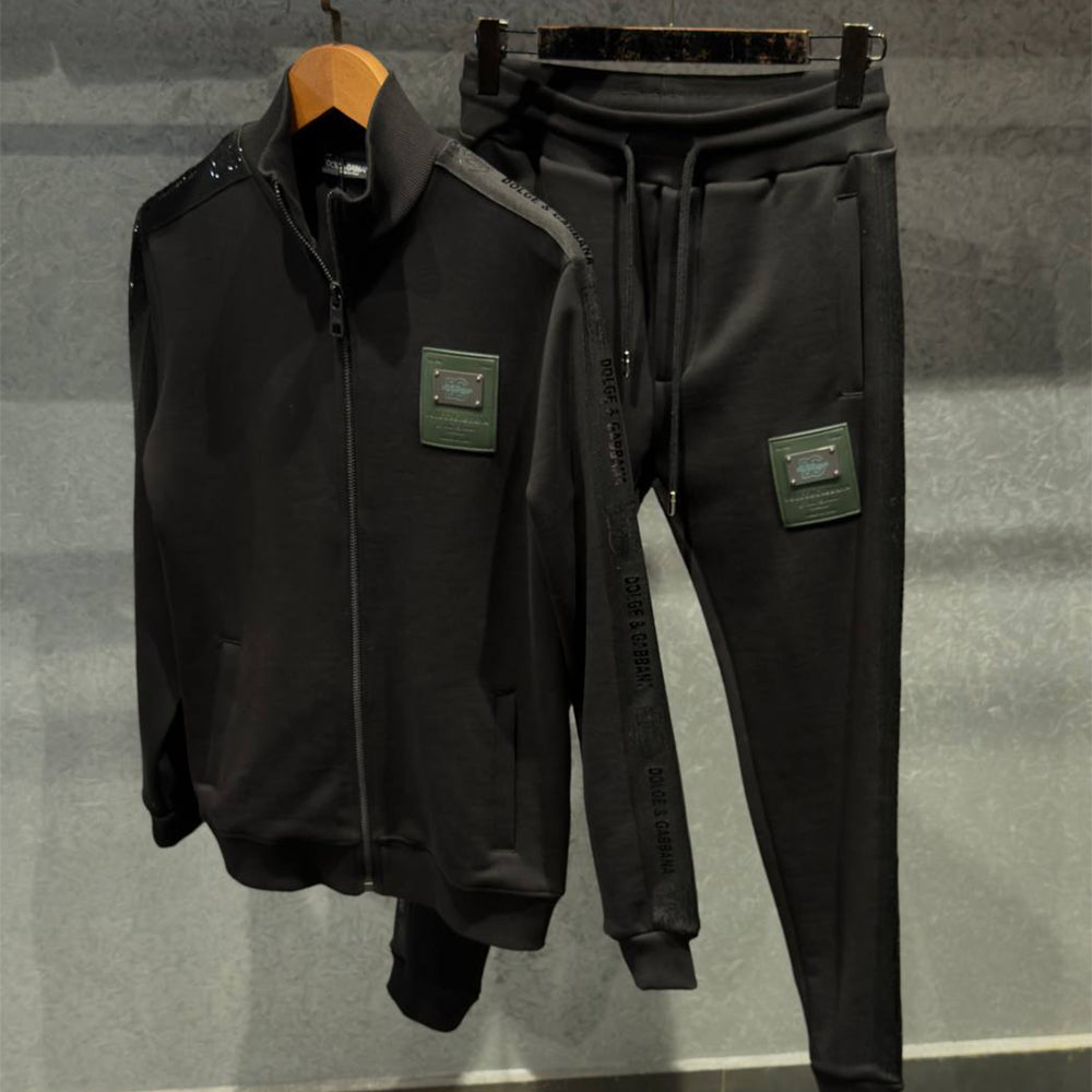 Zip-Up Tracksuit With Branded Tag