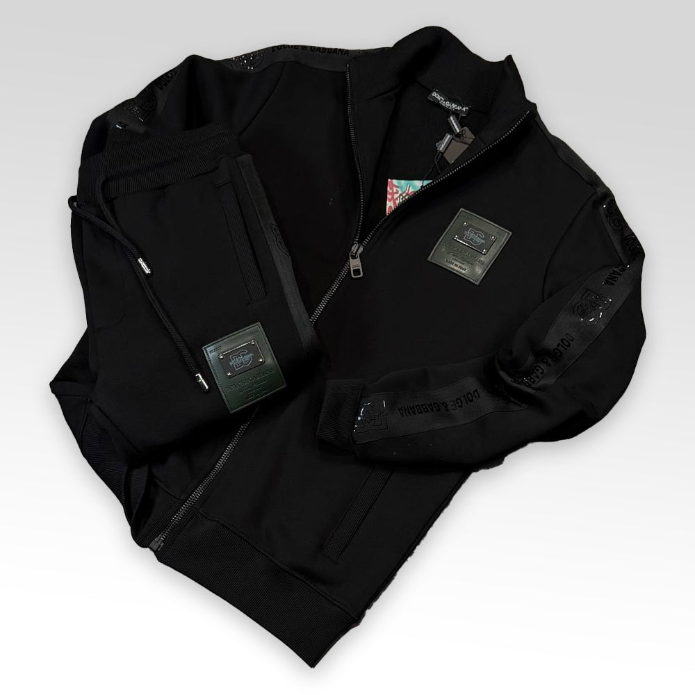 Zip-Up Tracksuit With Branded Tag