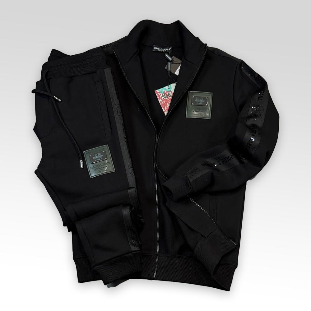 Zip-Up Tracksuit With Branded Tag