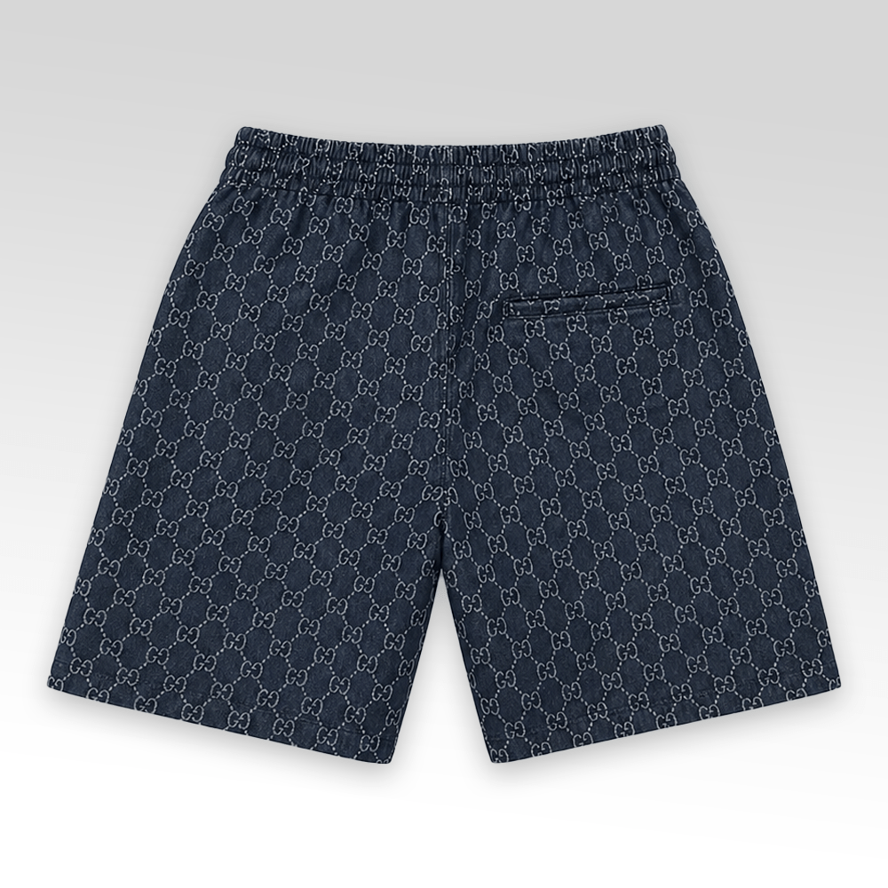 GG Denim Shirt&Shorts Set