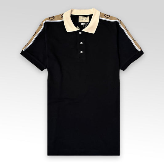 GUCCI Reflective short-sleeved polo shirt