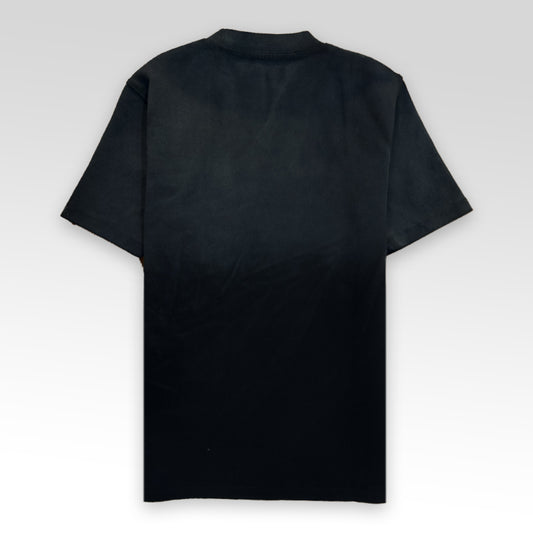 Faded Effect T-Shirt With Embossed Logo