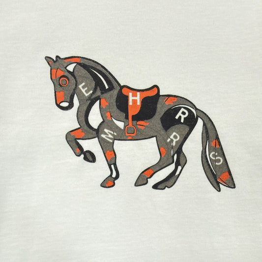 Flocked Horse Logo T-Shirt