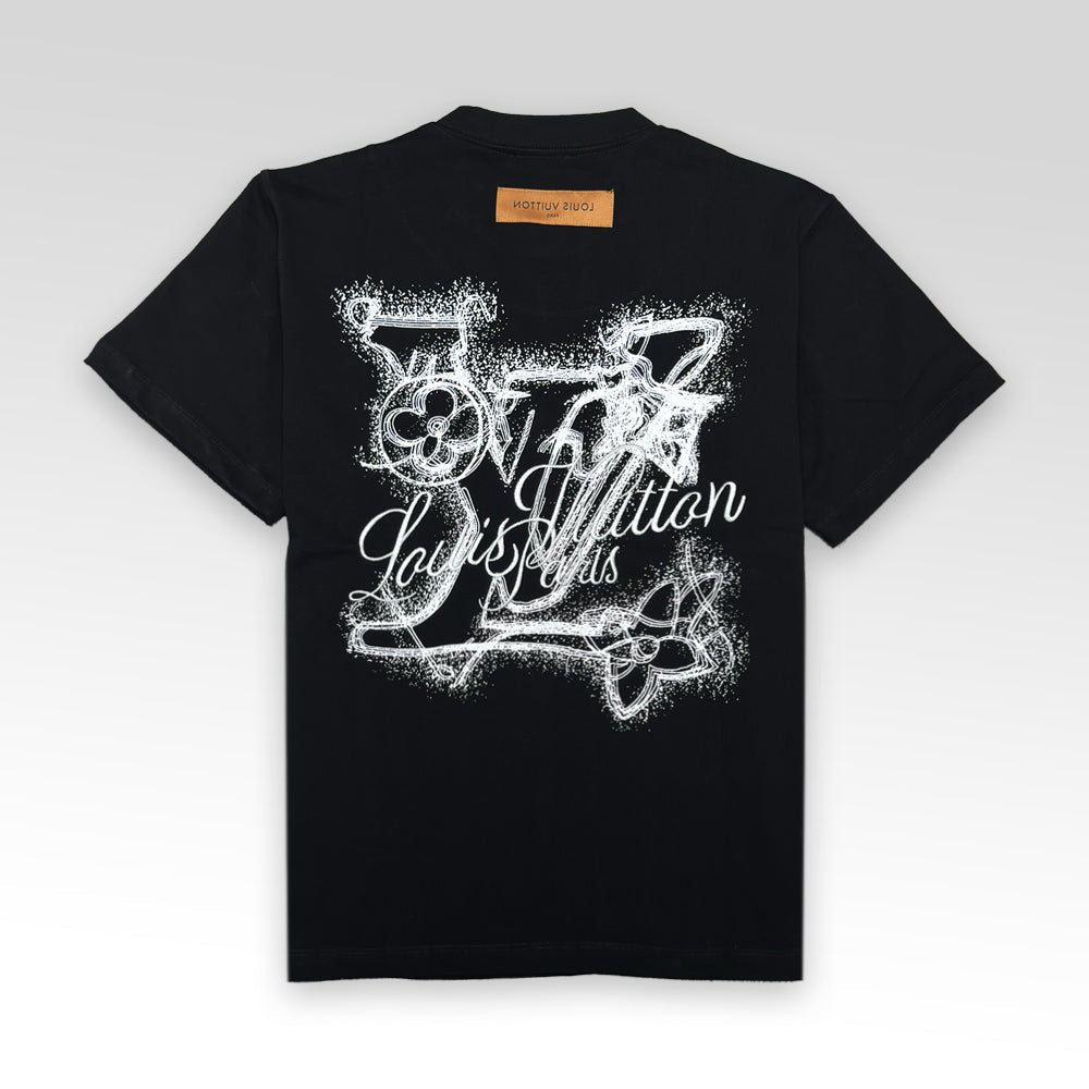 Print and Embroidered Signature T-Shirt