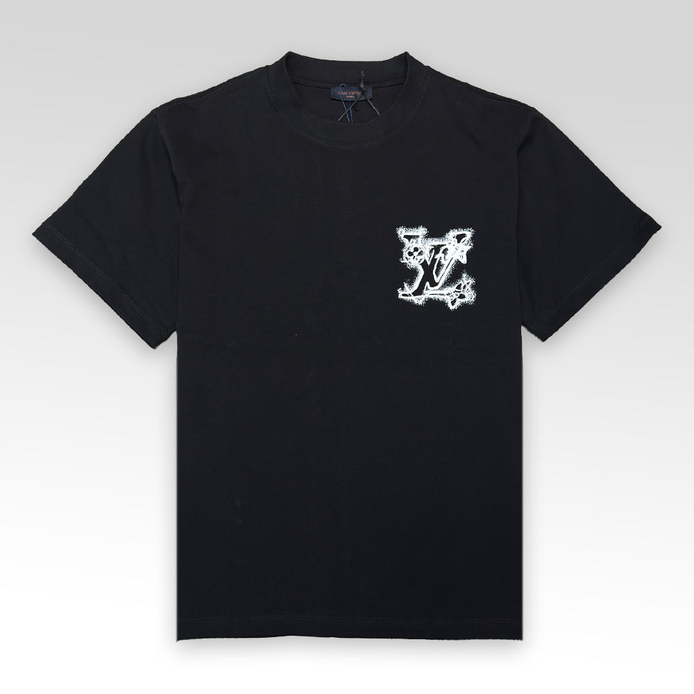 Print and Embroidered Signature T-Shirt