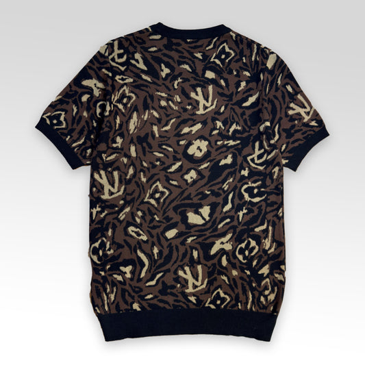 Cotton Crewneck Knit T-Shirt