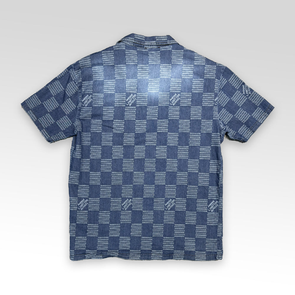 Denim Shirt&Shorts Set