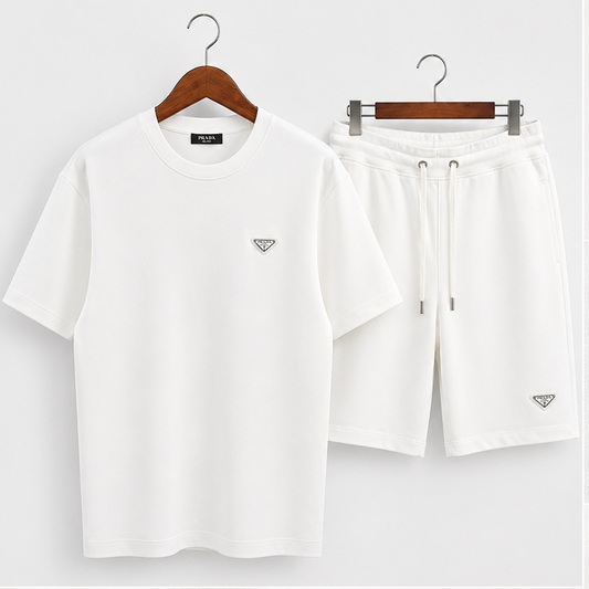 Triangle Logo T-shirt Shorts Set