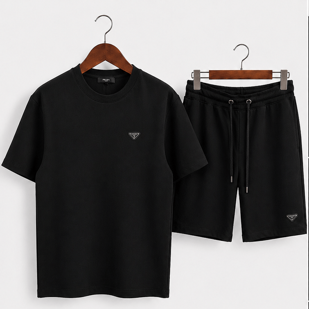 Triangle Logo T-shirt Shorts Set