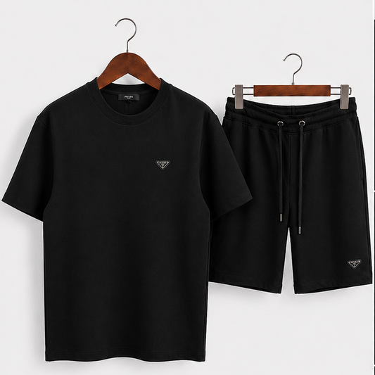 Triangle Logo T-shirt Shorts Set
