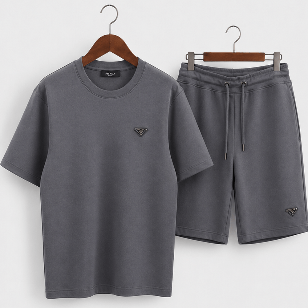 Triangle Logo T-shirt Shorts Set