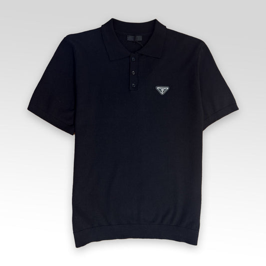 Metal Triangle Logo Polo Shirt